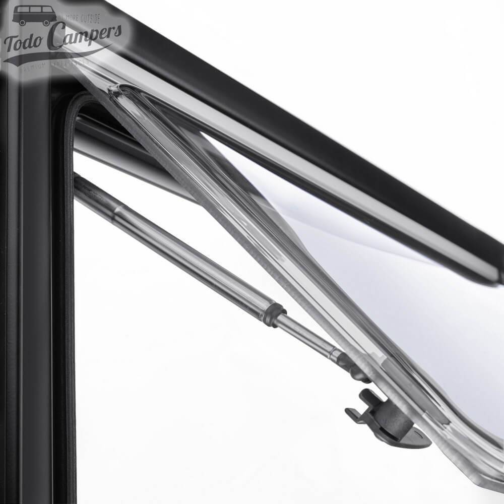 Amortizadores que permitem abrir em qualquer posição as janelas Dometic Seitz S4