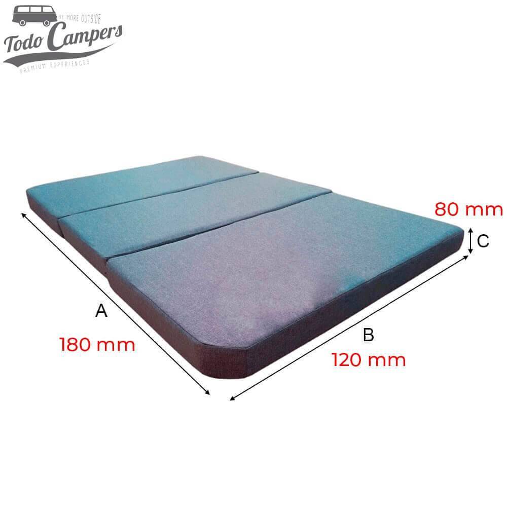 Medidas colchón de espuma HR 8 cm.