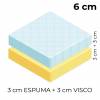 Colchão de espuma HR + Visco (3+3 cm) para Mercedes Marco Polo 2003-2014 - CHENILE
