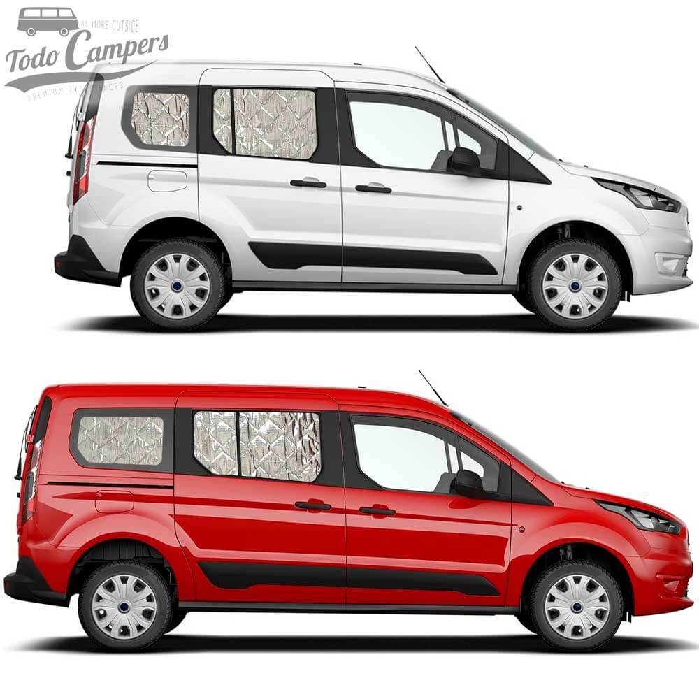 Cortinas Isotérmicas para Ford Transit Connect 2014-2024 e Tourneo Connect 2014-2022 - Habitáculo (janelas laterais)