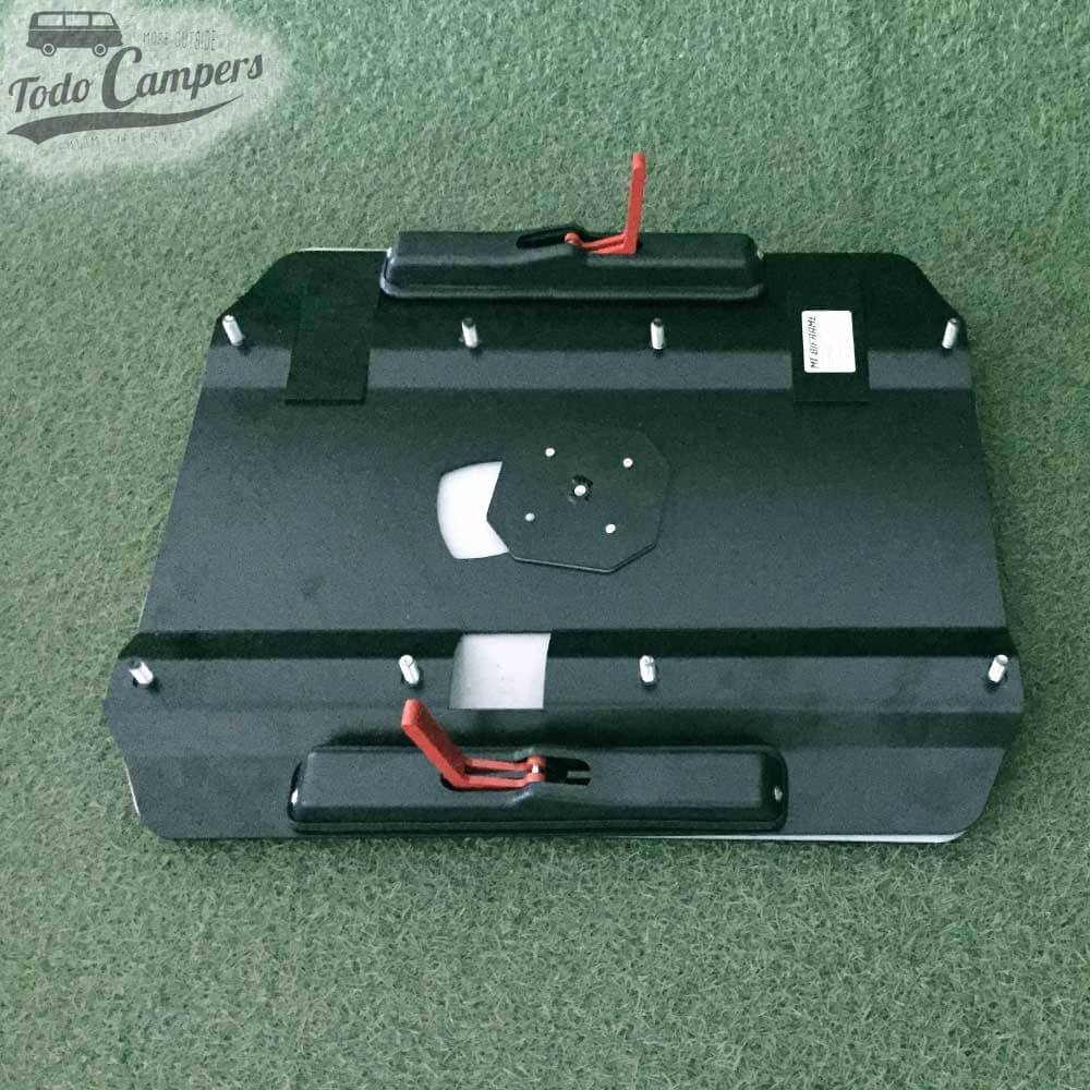 Base giratoria doble acompañante para Volkswagen T5, T6 y T6.1 desde 2003 marca Mobiframe