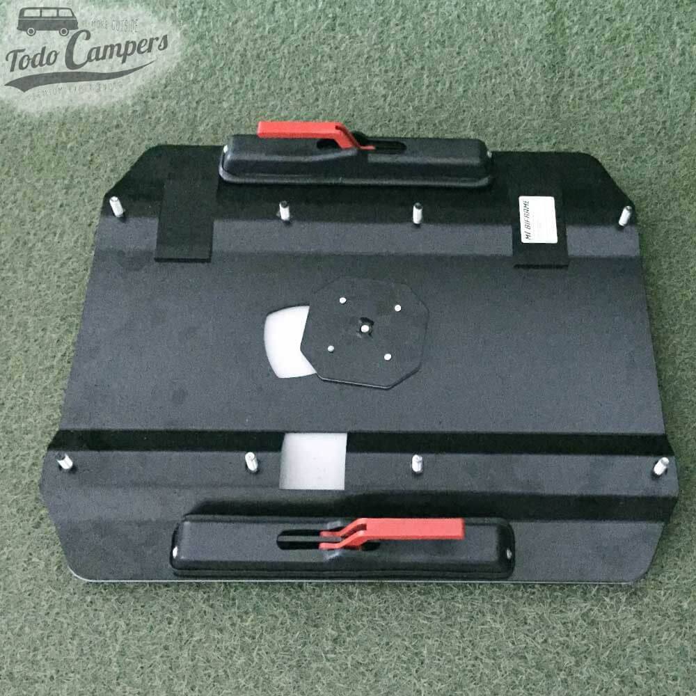 Base giratoria doble acompañante para Volkswagen T5, T6 y T6.1 desde 2003 marca Mobiframe