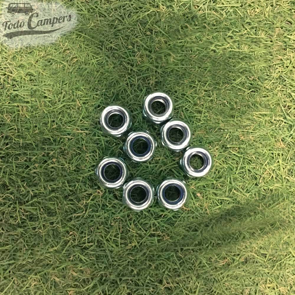 Tuercas de instalación para base giratoria doble acompañante para Volkswagen T5, T6 y T6.1 desde 2003 marca Mobiframe