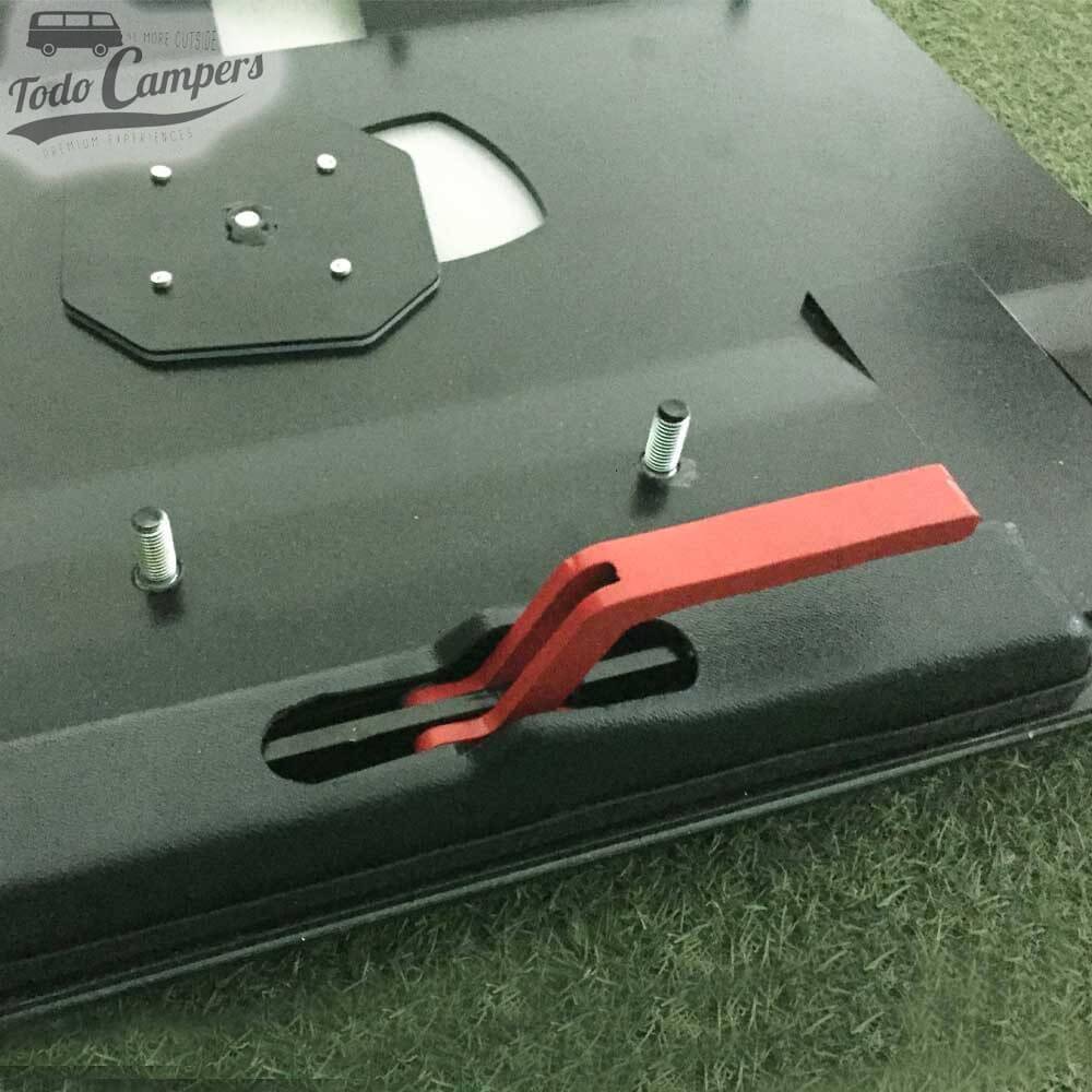 Detalle Base giratoria doble acompañante para Volkswagen T5, T6 y T6.1 desde 2003 marca Mobiframe