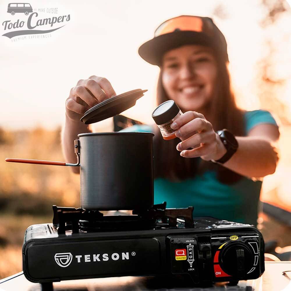 Cocina hornilla portátil de gas Stove Tekson DUAL