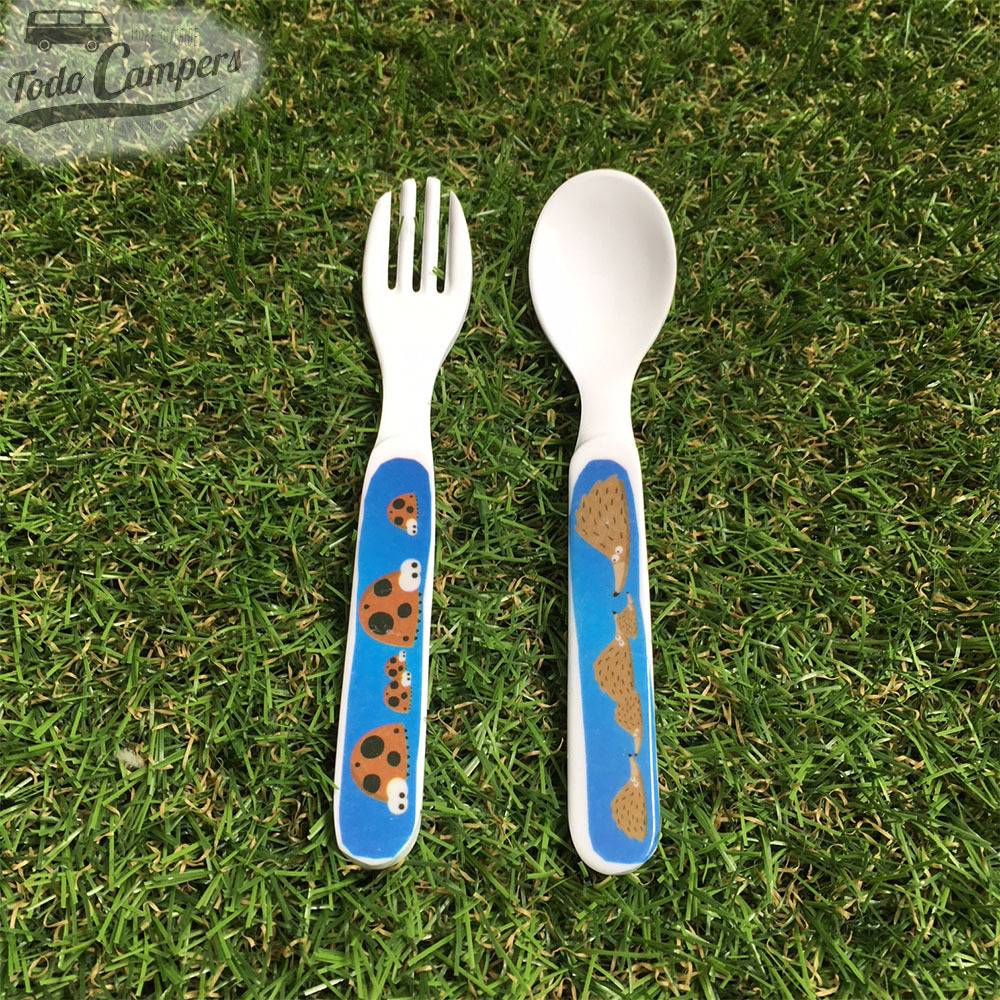 cuchara y tenedor para los más pequeños