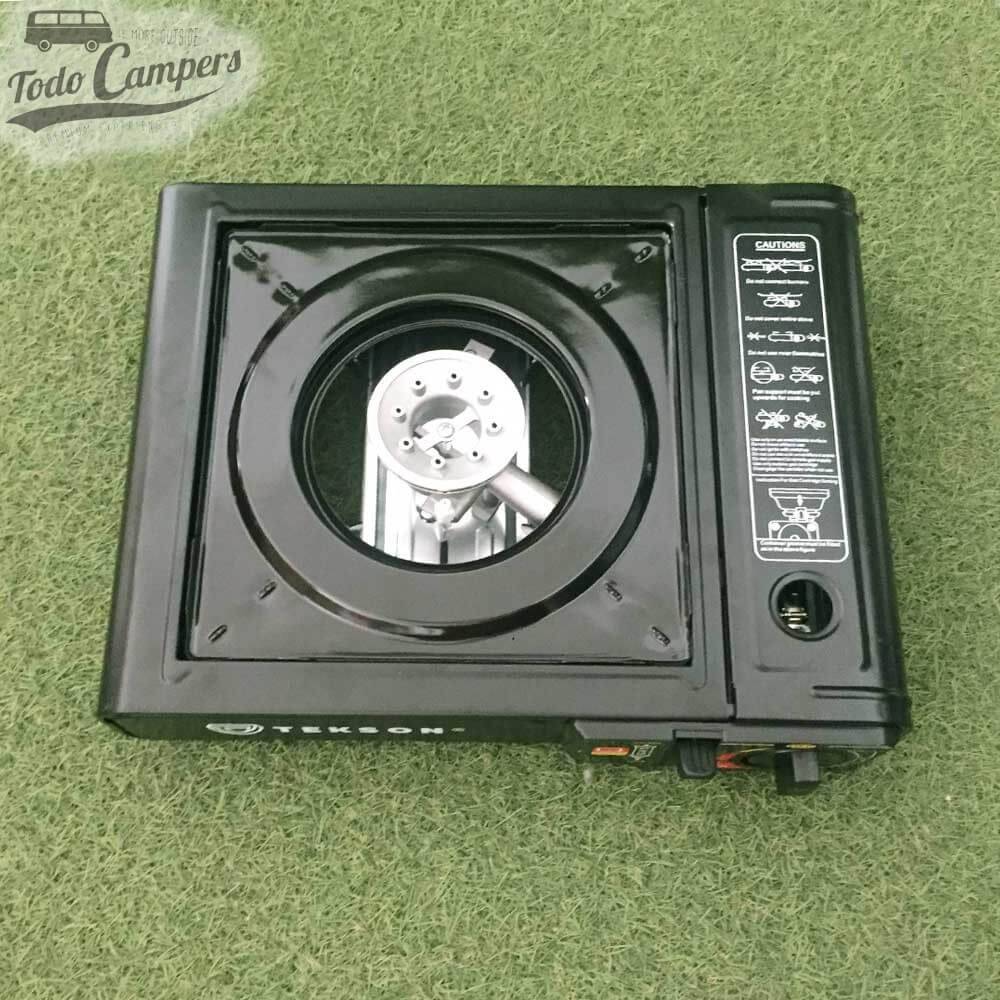 Fogão / Bico portátil a gás Stove Tekson DUAL - Cartucho B-250 e Botija