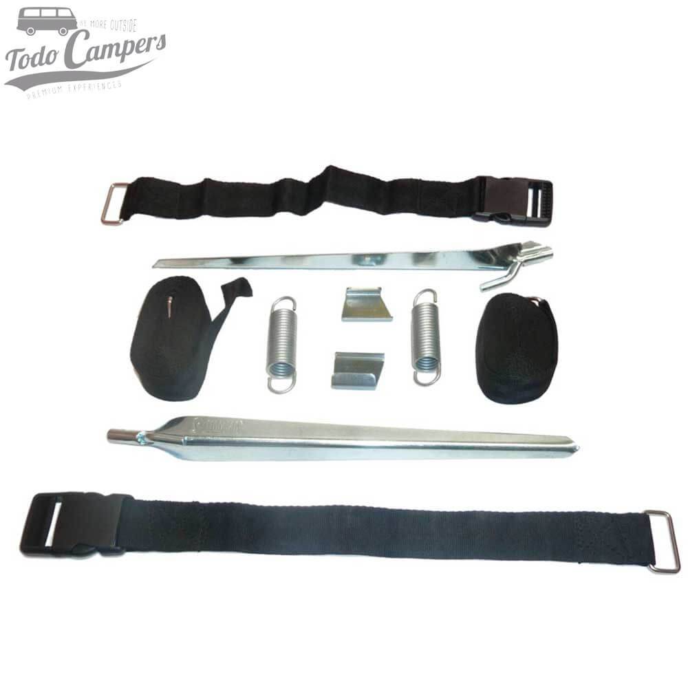 Kit Tie Down S - Color Negro para toldo Fiamma.