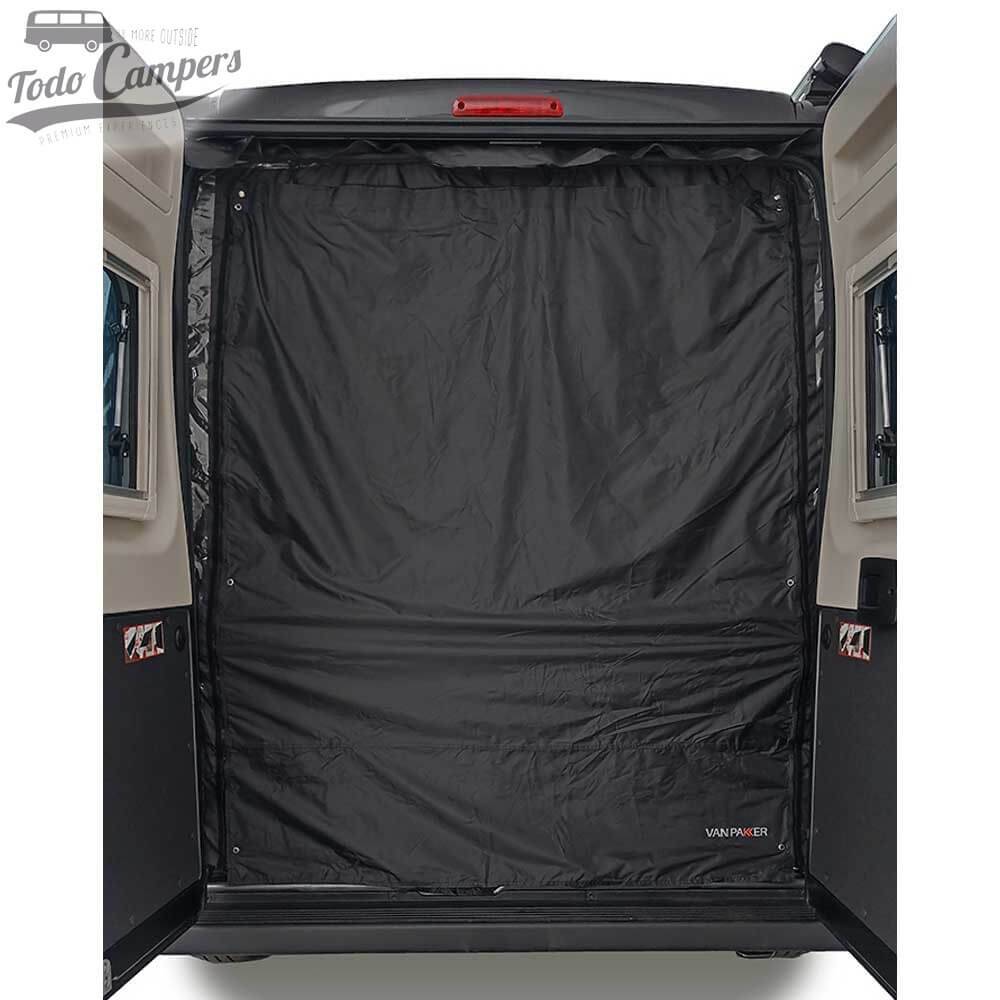 Uso de cortina privacidad con el marco de la mosquitera Vancabin C3 para Ducato