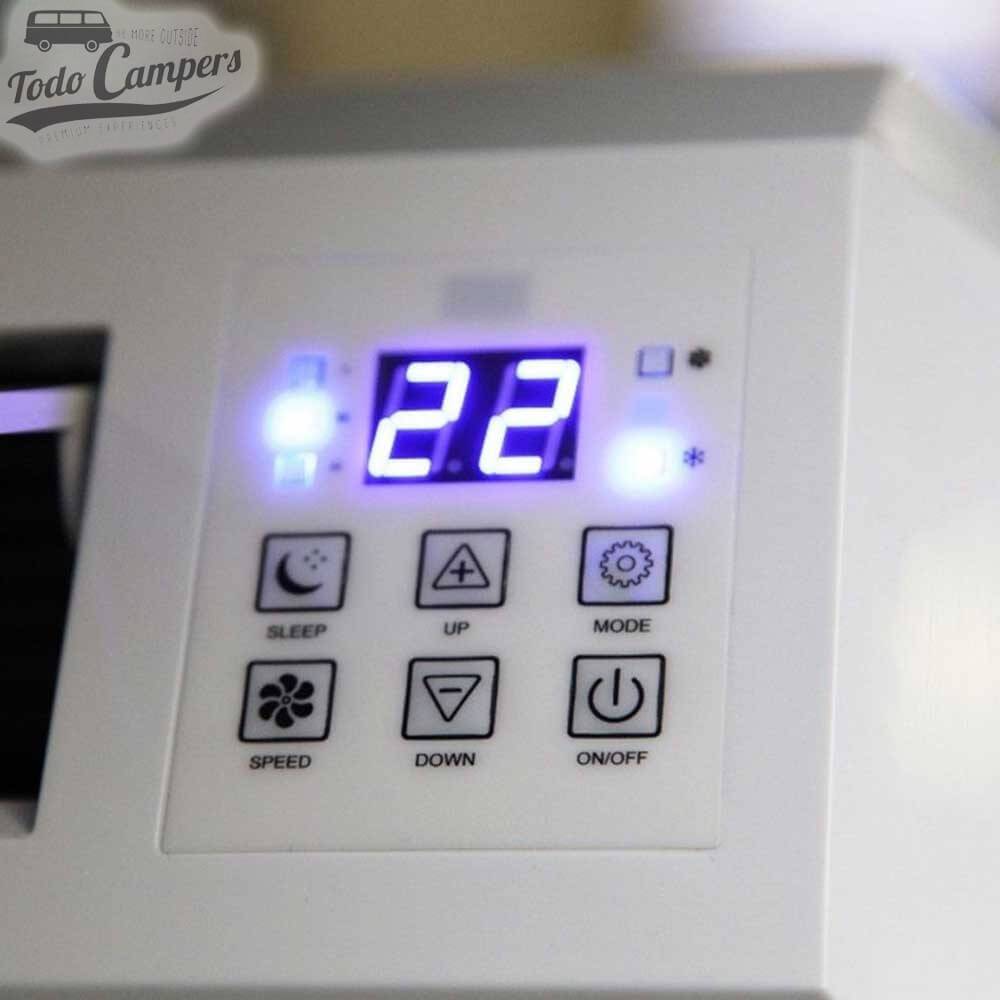 Potência regulável de 16º-30º.