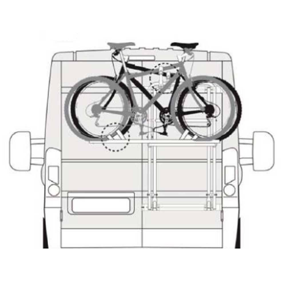 Colocación bicicletas en el Euro Carry para Ducato