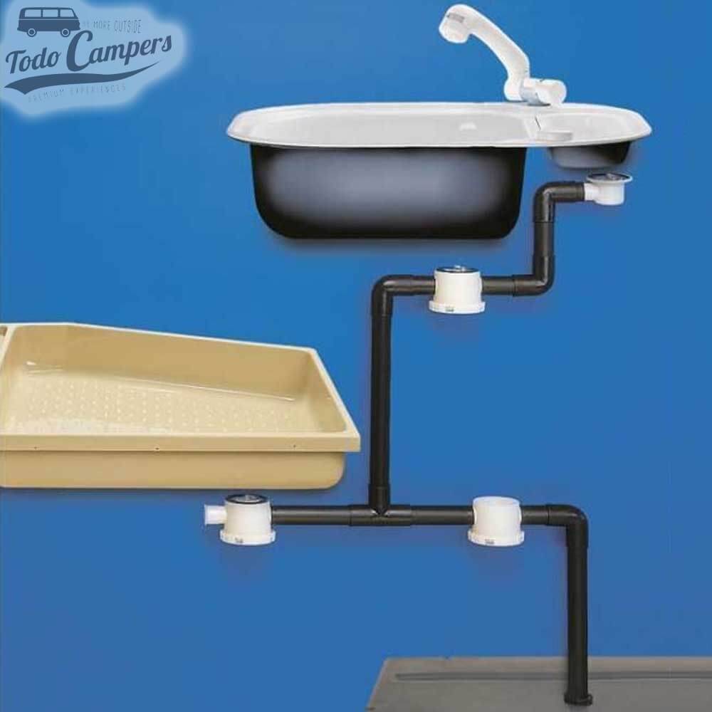 esquema de montaje de desagües