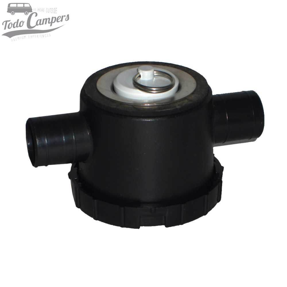 Desagüe con sifón de doble salida - Salida 28 mm - Tipo F