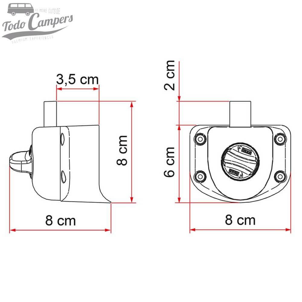 medidas del Safe Door Guardian para Ford Transit 2007-2013