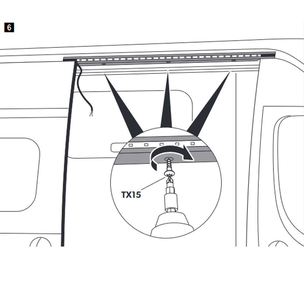 Instalación Vierteaguas iluminado RT100 - 4