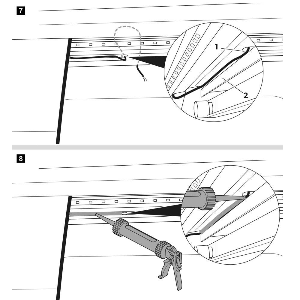 Instalación Vierteaguas iluminado RT100 - 5