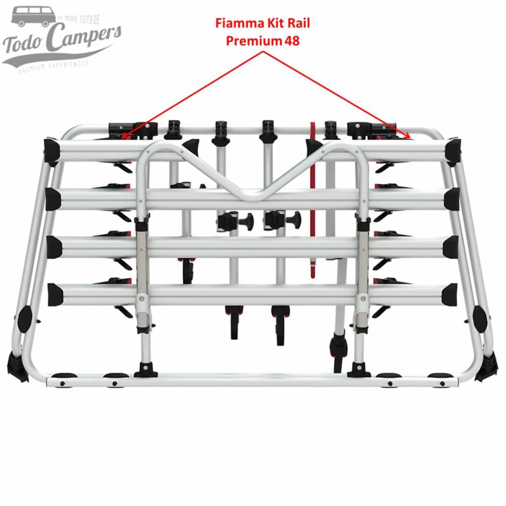 Carril adicional para incrementar el número de bicicletas. Portabicicletas para furgonetas, autocaravanas o caravanas