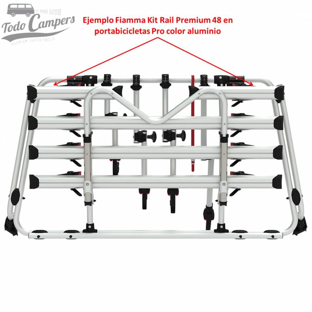 Carril adicional para incrementar el número de bicicletas. Portabicicletas para tu furgoneta, autocaravana o caravana