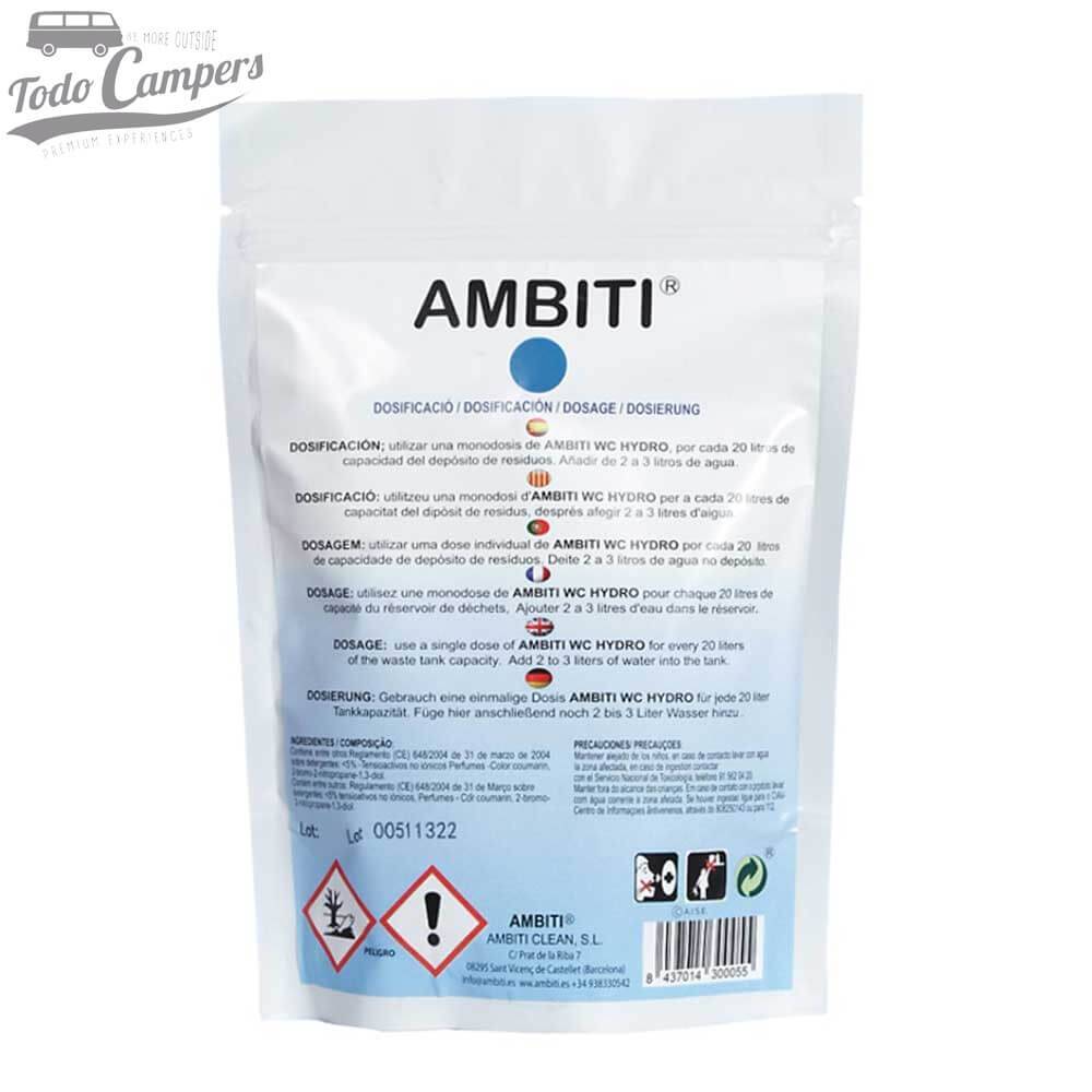 reverso de la bolsa Ambiti Hydro - 15 ud