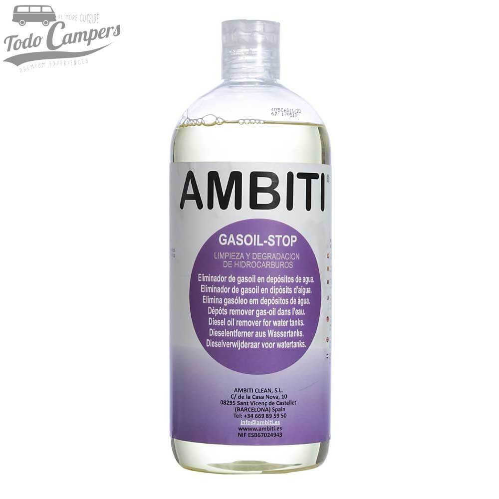 Ambiti Gasoil Stop para limpieza de depósitos de aguas contaminados - 1 Litro