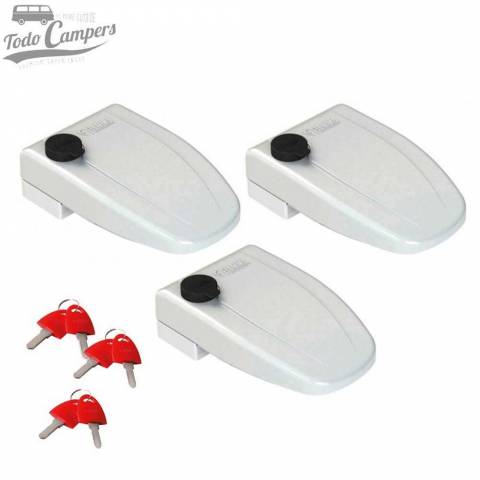 Juego de 3 cerraduras Fiamma Safe Door (blanco)