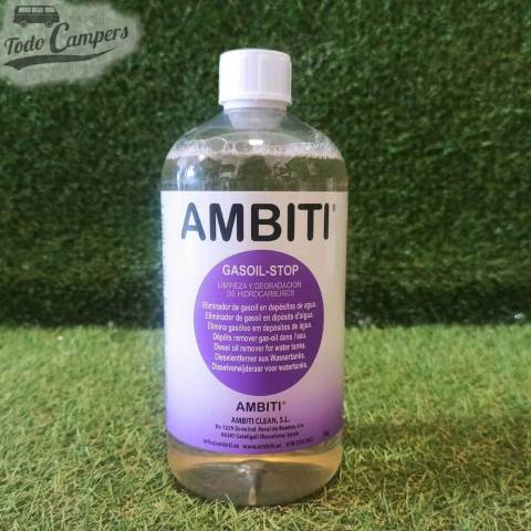 Ambiti Gasoil Stop para limpieza de depósitos de aguas contaminados - 1 Litro