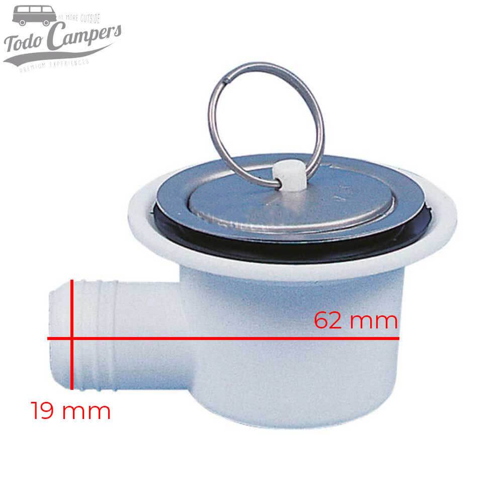 medidas del desagüe en codo tipo A