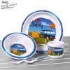 Conjunto de loiça de melamina Infantil We love Camping