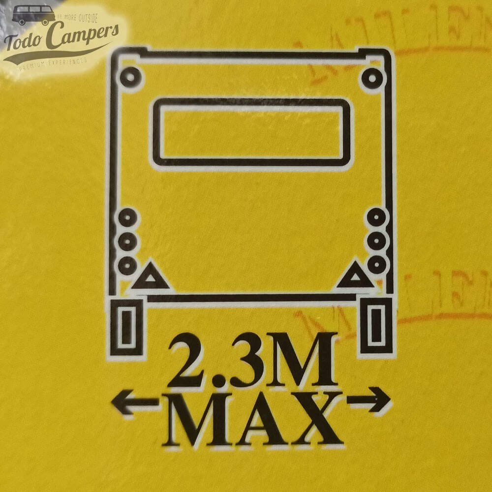 Espejos retrovisores para caravanas de hasta 2.3 metros de ancho