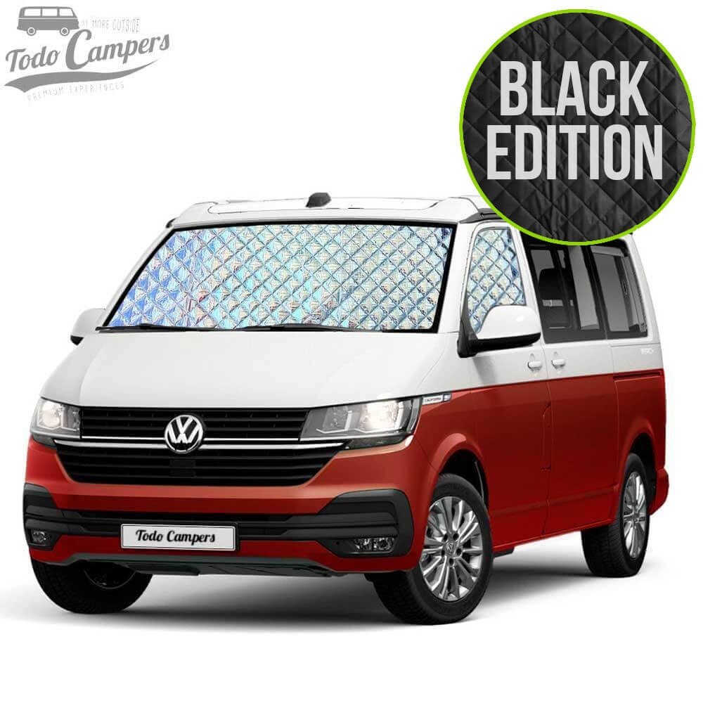 Cortinas Isotérmicas BLACK EDITION para Volkswagen T5, T6 e T6.1 - Cabine