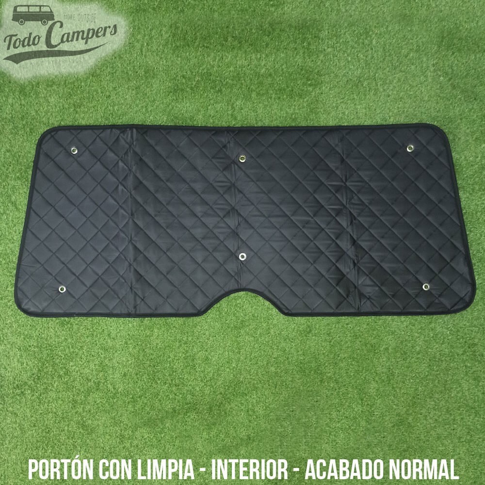 Cortina isotérmica portão traseiro com limpa-parabrisas acabamento normal face interior VW T5 e T6