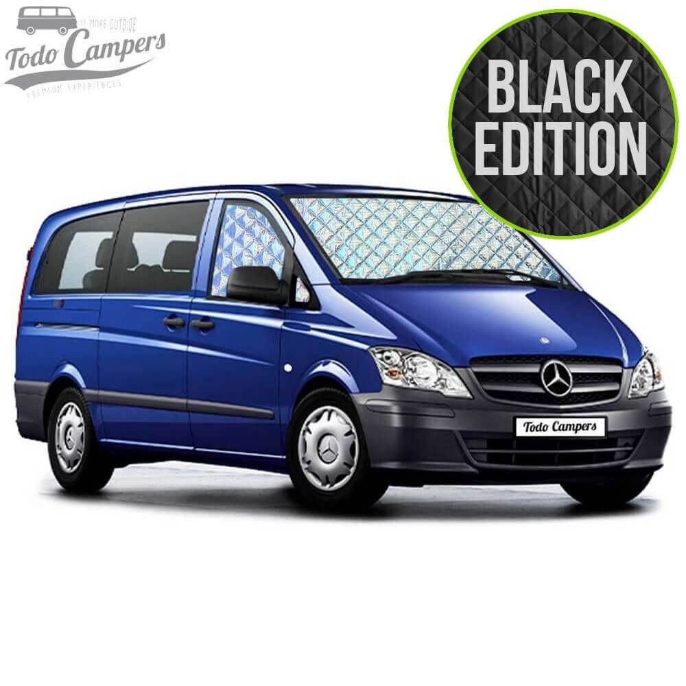 Cortinas Isotérmicas BLACK EDITION para Mercedes Vito e Viano 2004-2014 - Cabine