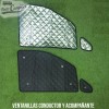 Aislantes térmicos BLACK EDITION para las ventanillas de conductor y pasajero de Mercedes Vito y Viano 2004-2014 W369