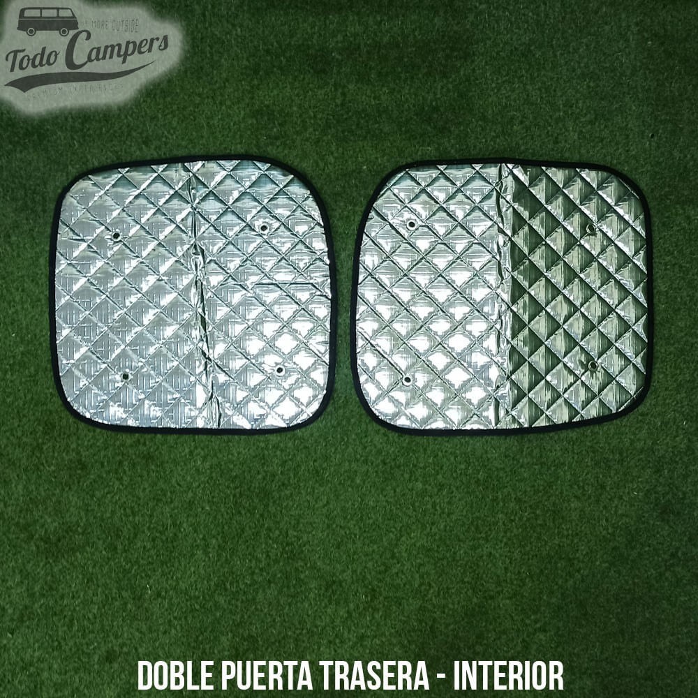Aislantes térmicos BLACK EDITION para doble puerta trasera de Trafic, Vivaro y Primastar 2002-2014