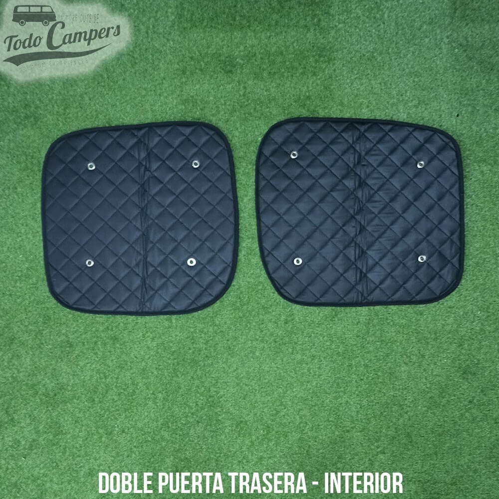 interior de los aslantes térmicos BLACK EDITION de doble puerta trasera de Trafic, Vivaro y Primastar X83