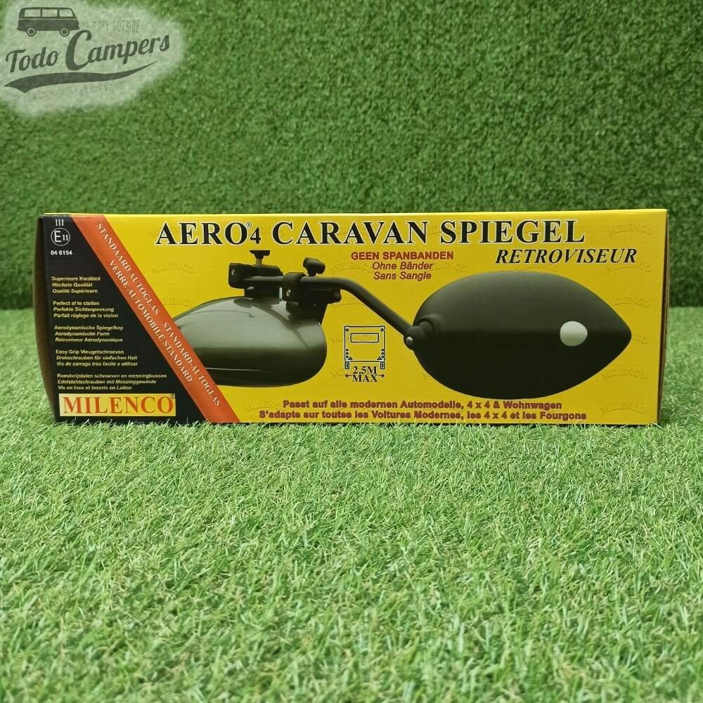 Caja de los espejos AERO 4 Caravan PSIEGEL de Milenco convexo
