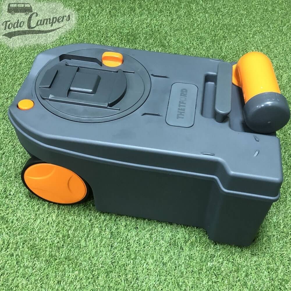 Depósito de residuos extraíble de 17,5 litros con ruedas y asas retráctiles