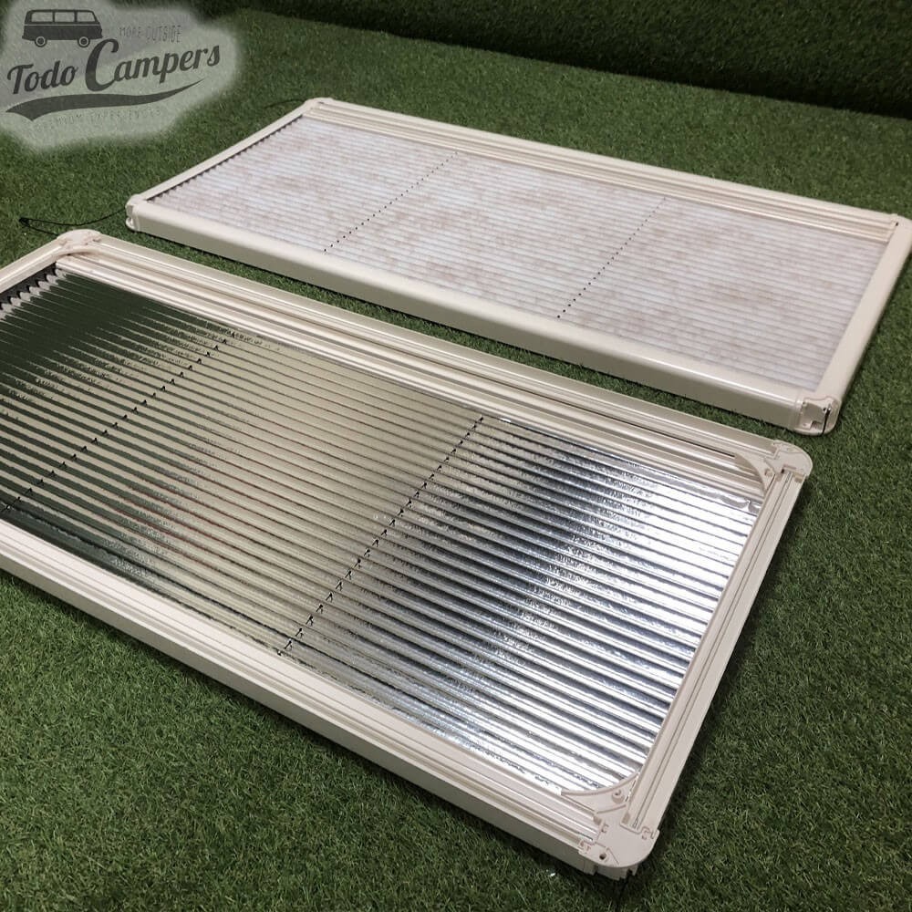 anverso y reverso del Store plisado Jaspeado con marco para S7P