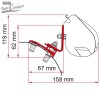 Soporte para toldo Fiamma F35 Pro para Jumpy, SpaceTourer, Expert, Traveller, Vivaro y ProAce II desde 2016