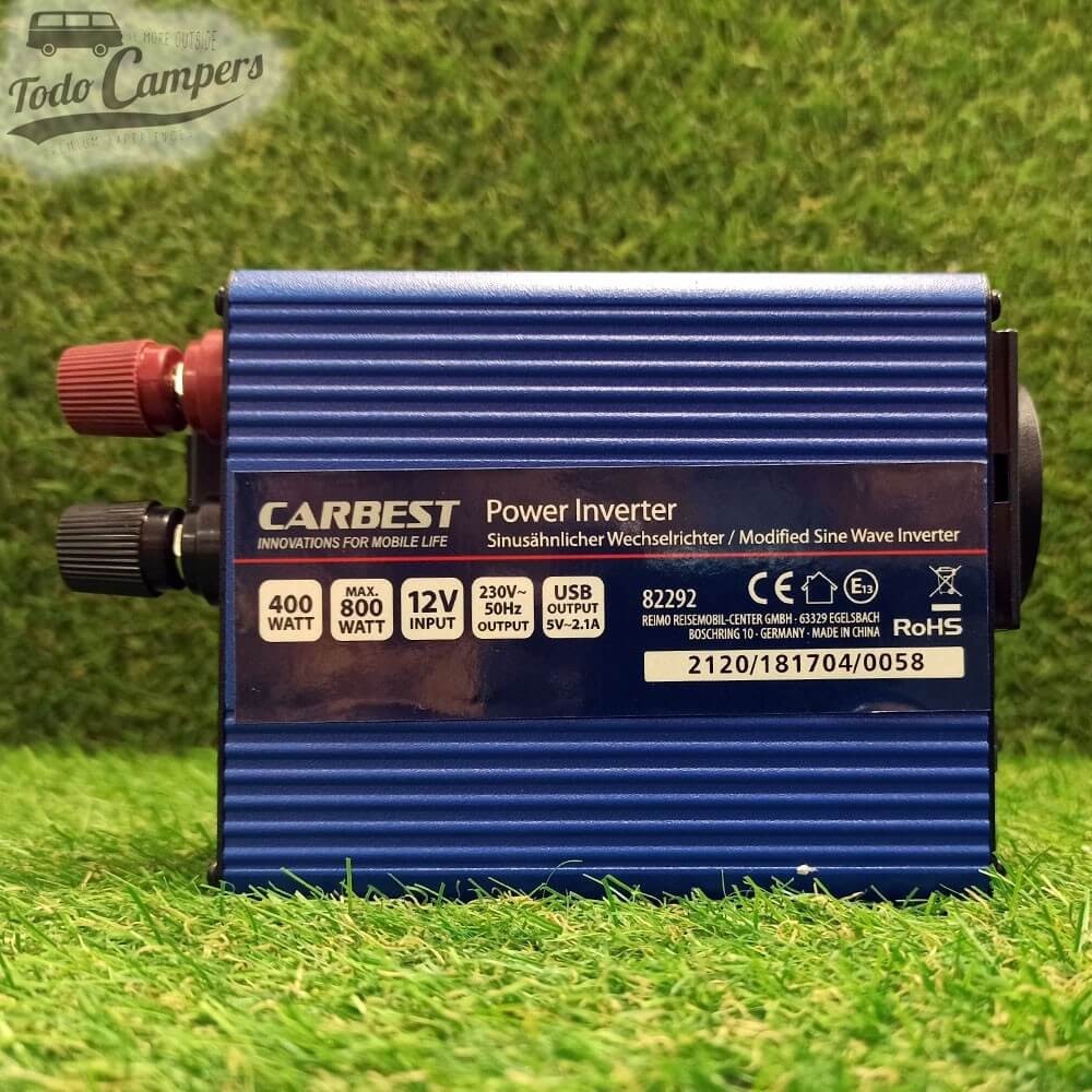 Inversor de 12V a 230V de Onda rectificada CARBEST - 400W
