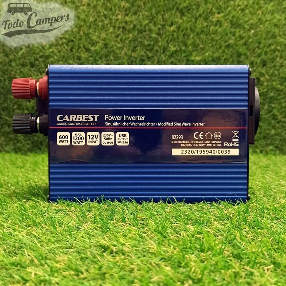 Inversor de 12 V a 230 V de Onda retificada CARBEST - 600 W