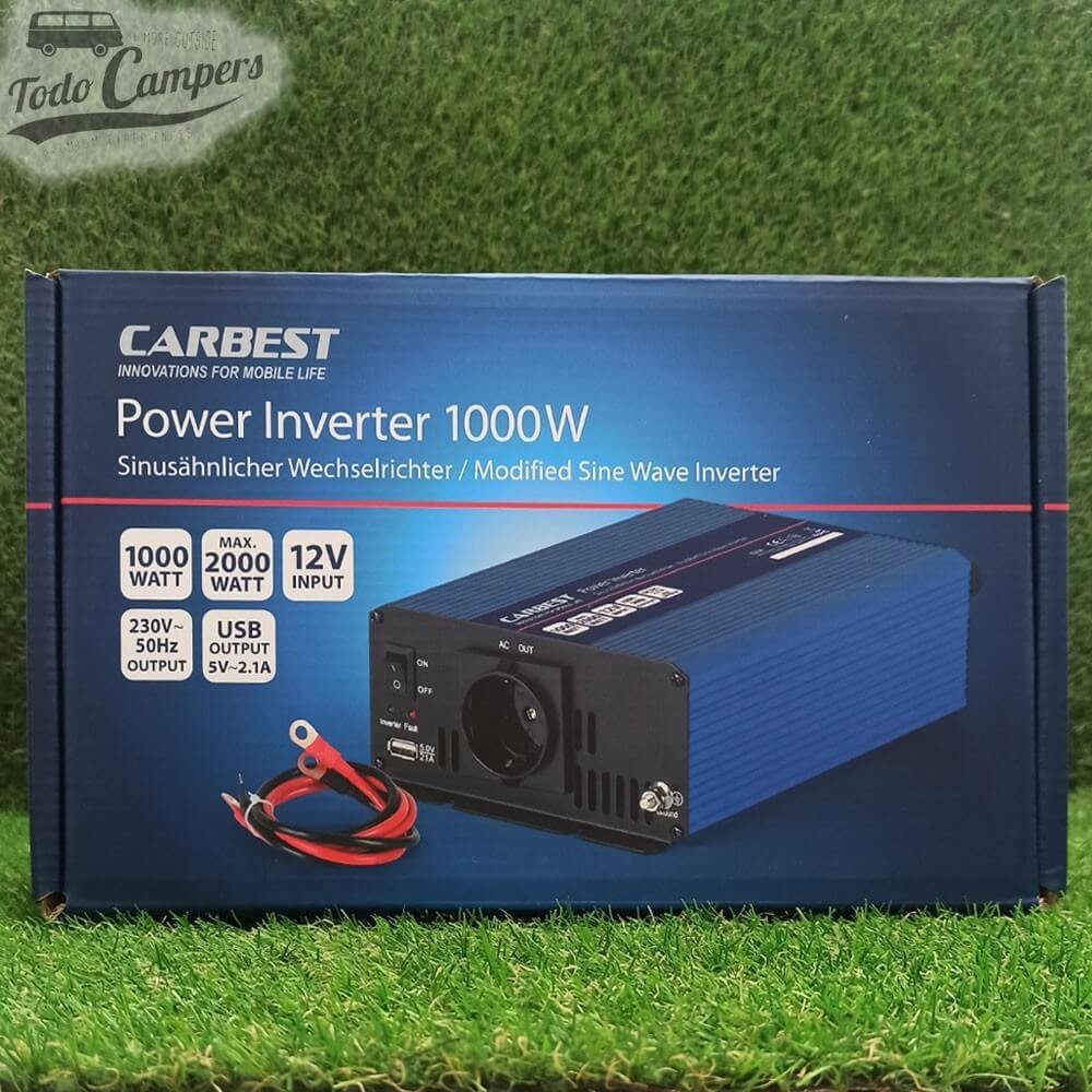 Inversor de 12V a 230V de 1000W - Onda retificada CARBEST