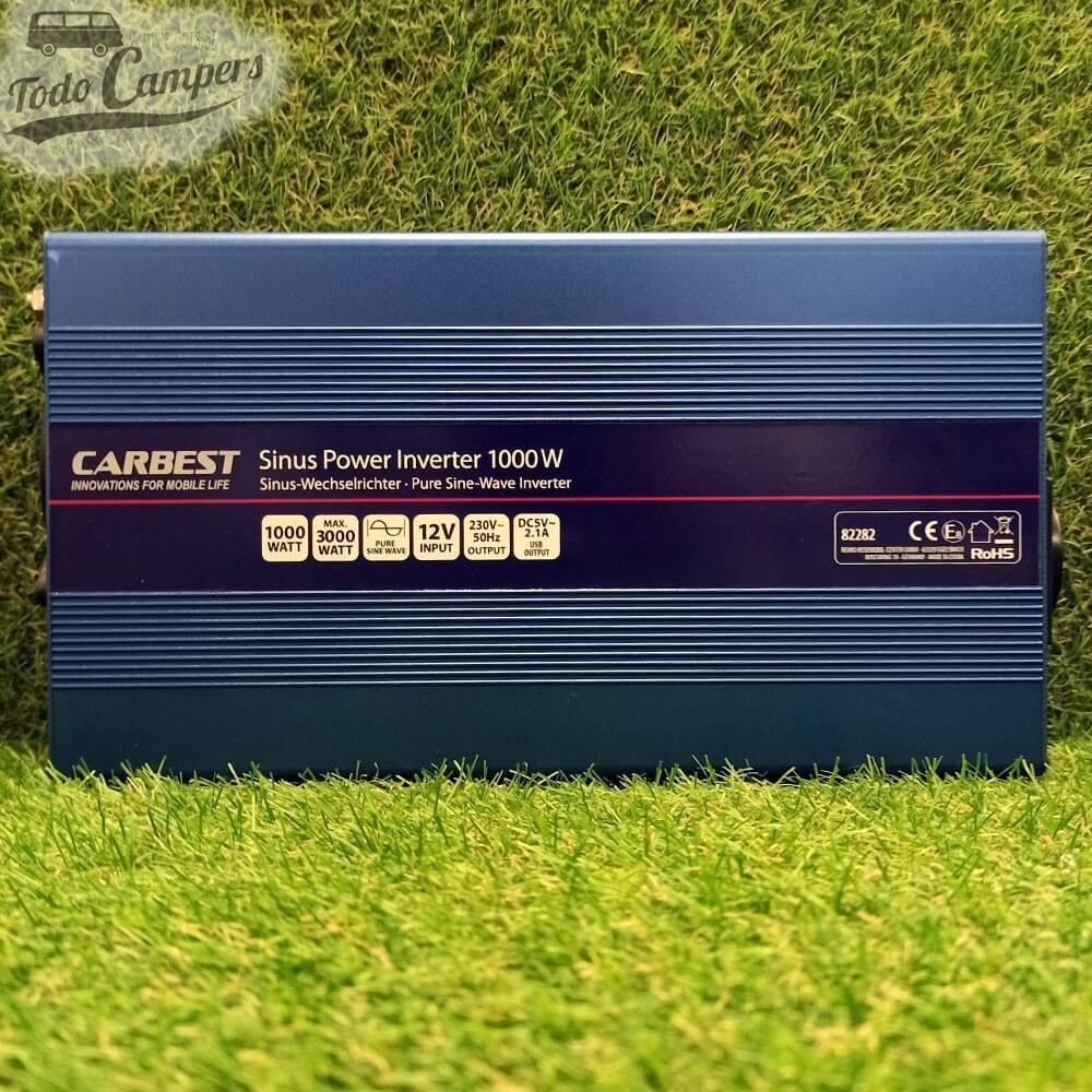 Inversor de 12V a 230V de Onda pura CARBEST - 1000W