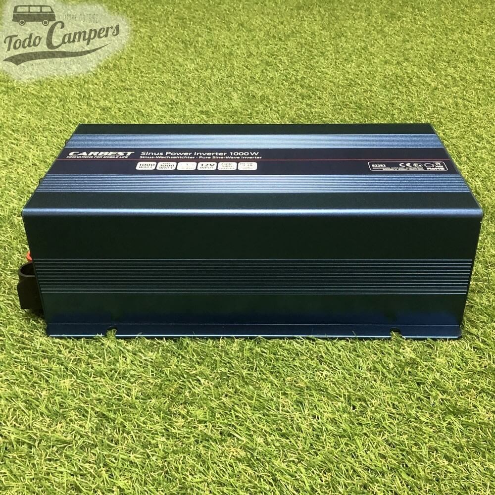Inversor de corriente Carbest de 1000 W de Onda Pura.