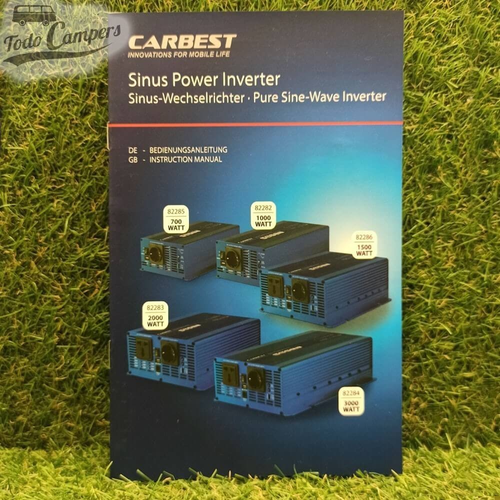 manual de instrucciones del inversor de Onda pura CARBEST de 3000W