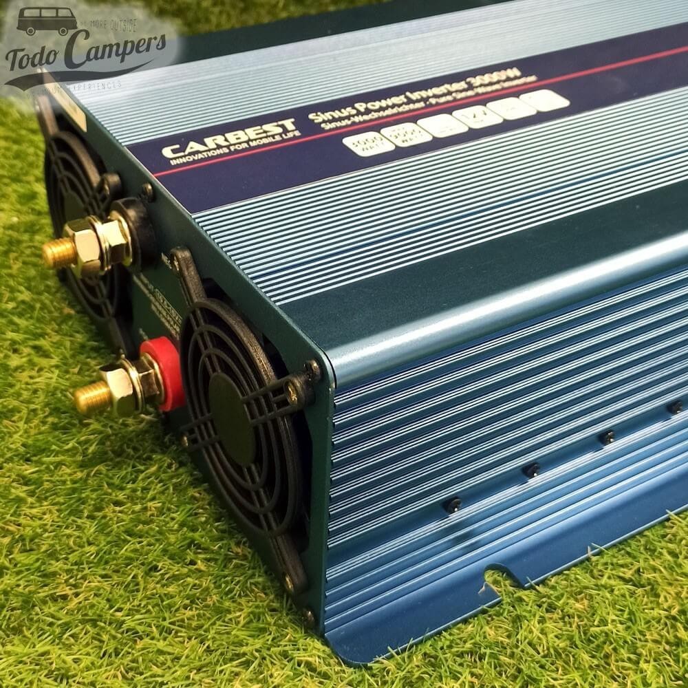 bornes y ventiladores del inversor CARBEST de 3000W