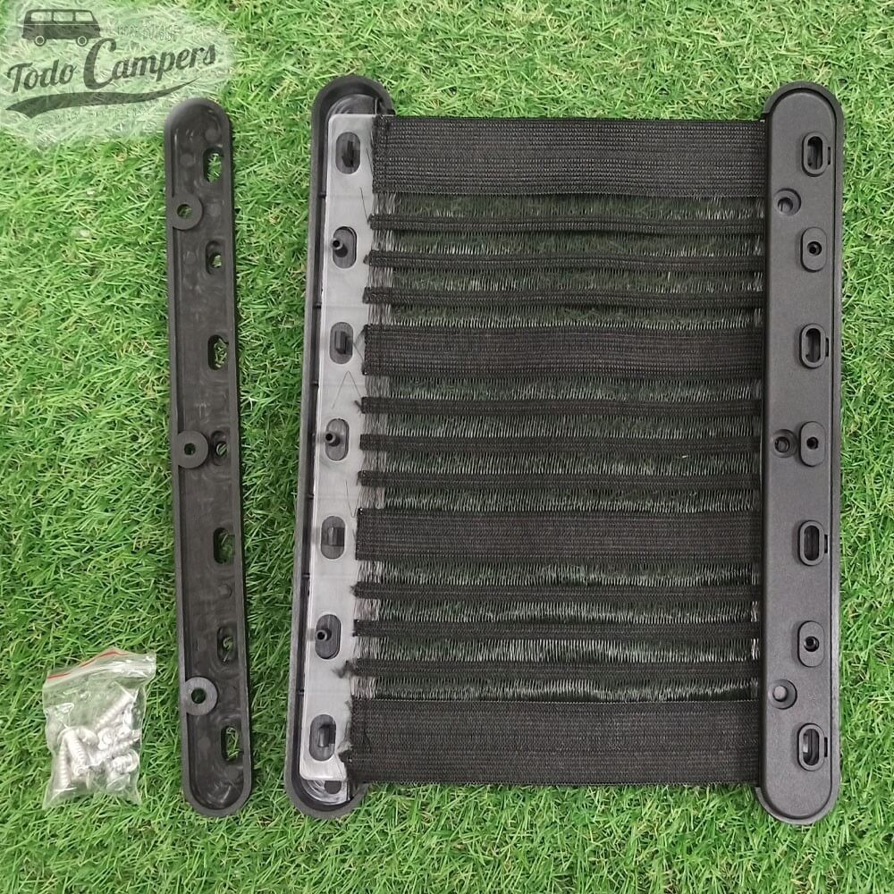 Red de tejido elástico con marco atornillable