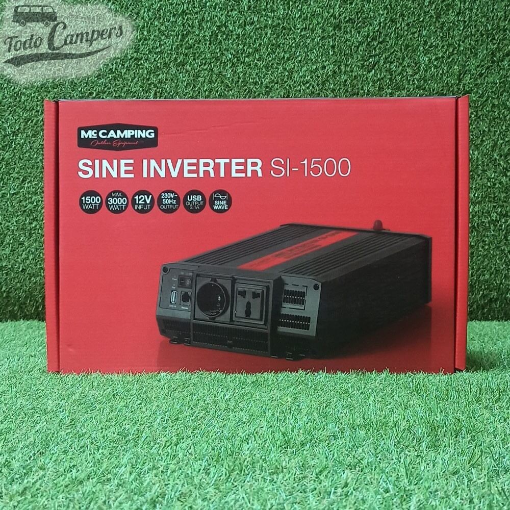 caja del Inversor Mc CAMPING de 1500 W de onda pura