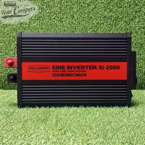 Inversor de 12 V a 230 V de Onda pura Mc CAMPING de 2000 W