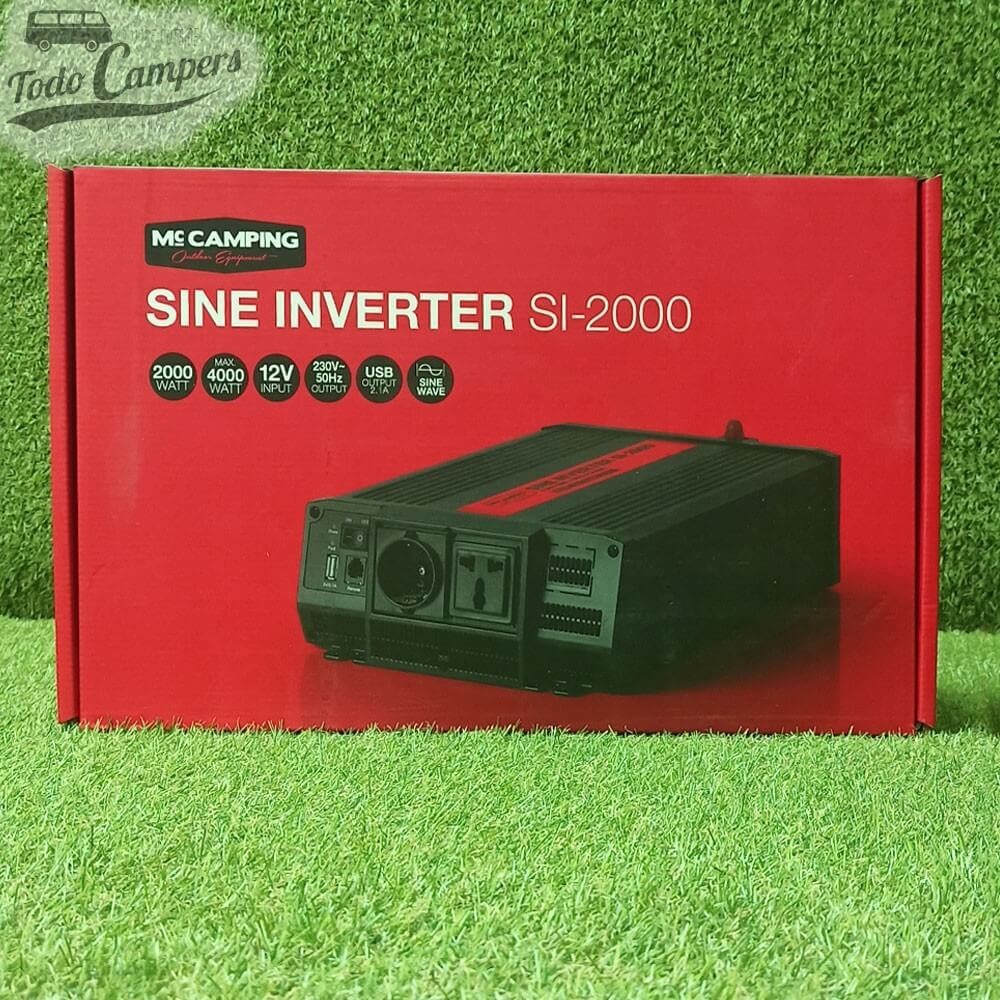 caja del Inversor Mc CAMPING de 2000 W de onda pura